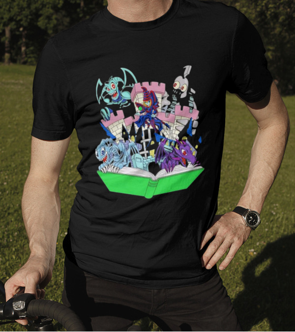 World Of Toons Castle And Creatures From Book T-Shirt