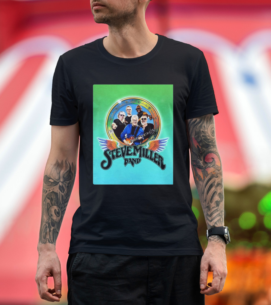 Steve Miller Band 2025 Hitting The Road Tour Vintage Winged Artwork T-Shirt