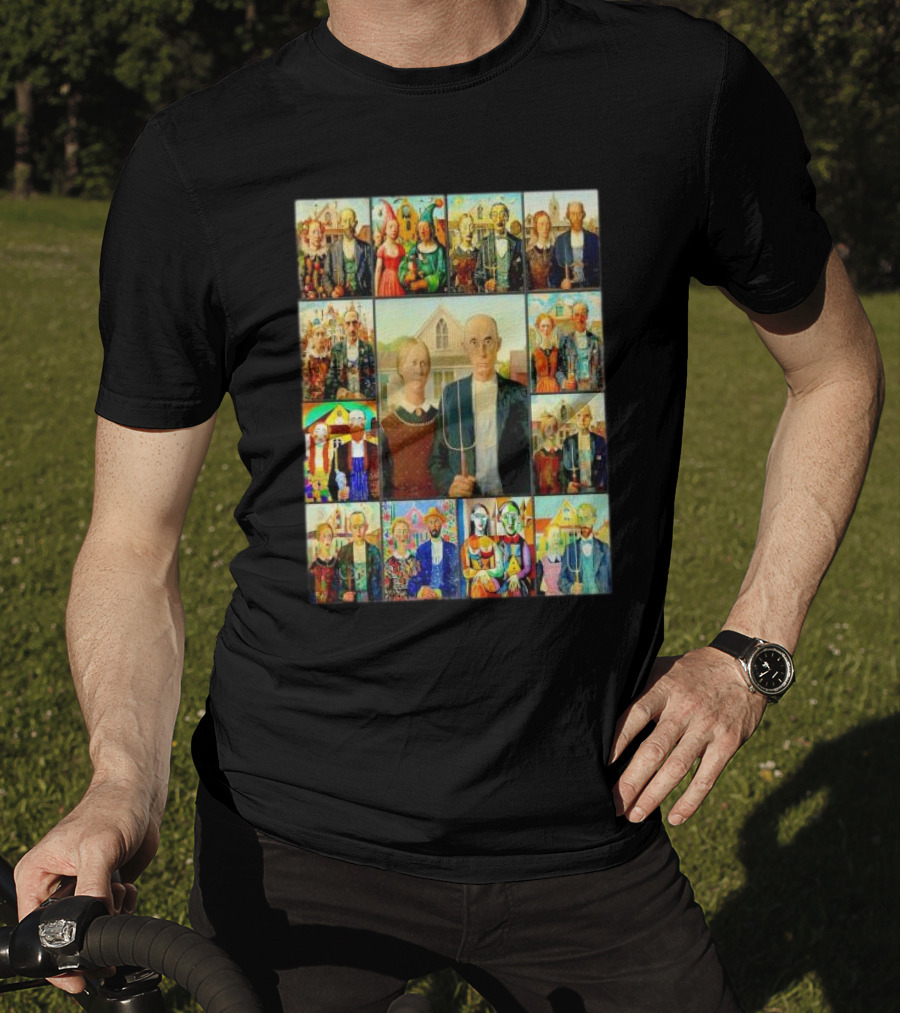 Styles Of American Gothic Painting Variations T-Shirt