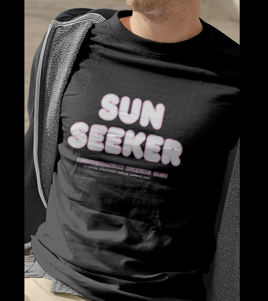 Sun Seeker Mediterranean Running Club Italian Amalfi Coast Since 1975 T-Shirt