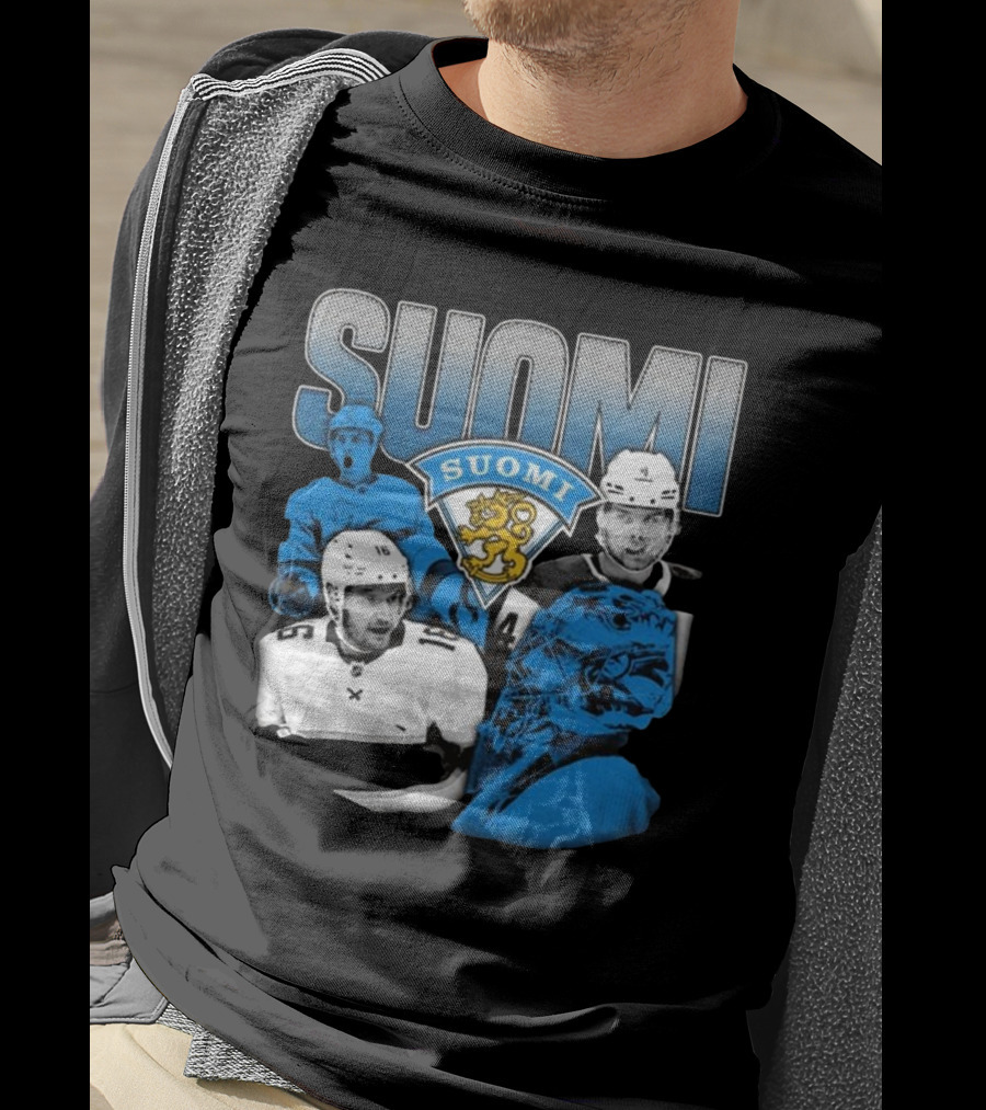 Suomi 4 Nations Team Finland Ice Hockey Players T-Shirt