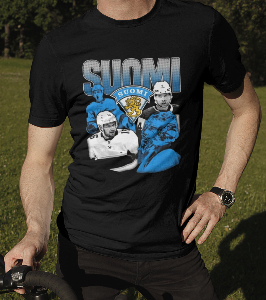 Suomi 4 Nations Team Finland Ice Hockey Players T-Shirt