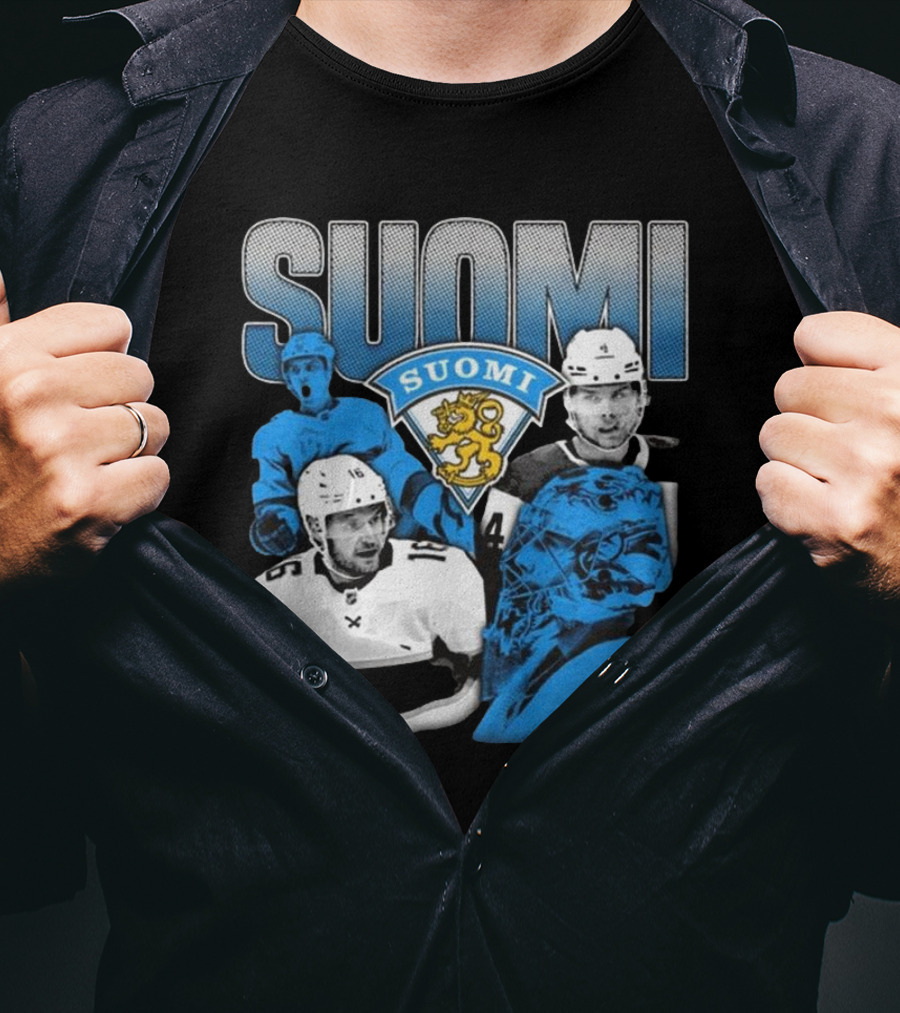 Suomi 4 Nations Team Finland Ice Hockey Players T-Shirt