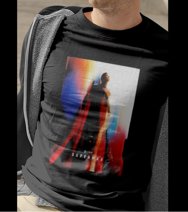 Superman 2025 Movie Look Up Heroic Color Burst T-Shirt