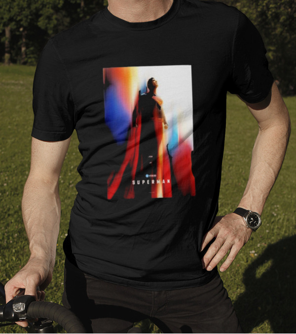 Superman 2025 Movie Look Up Heroic Color Burst T-Shirt