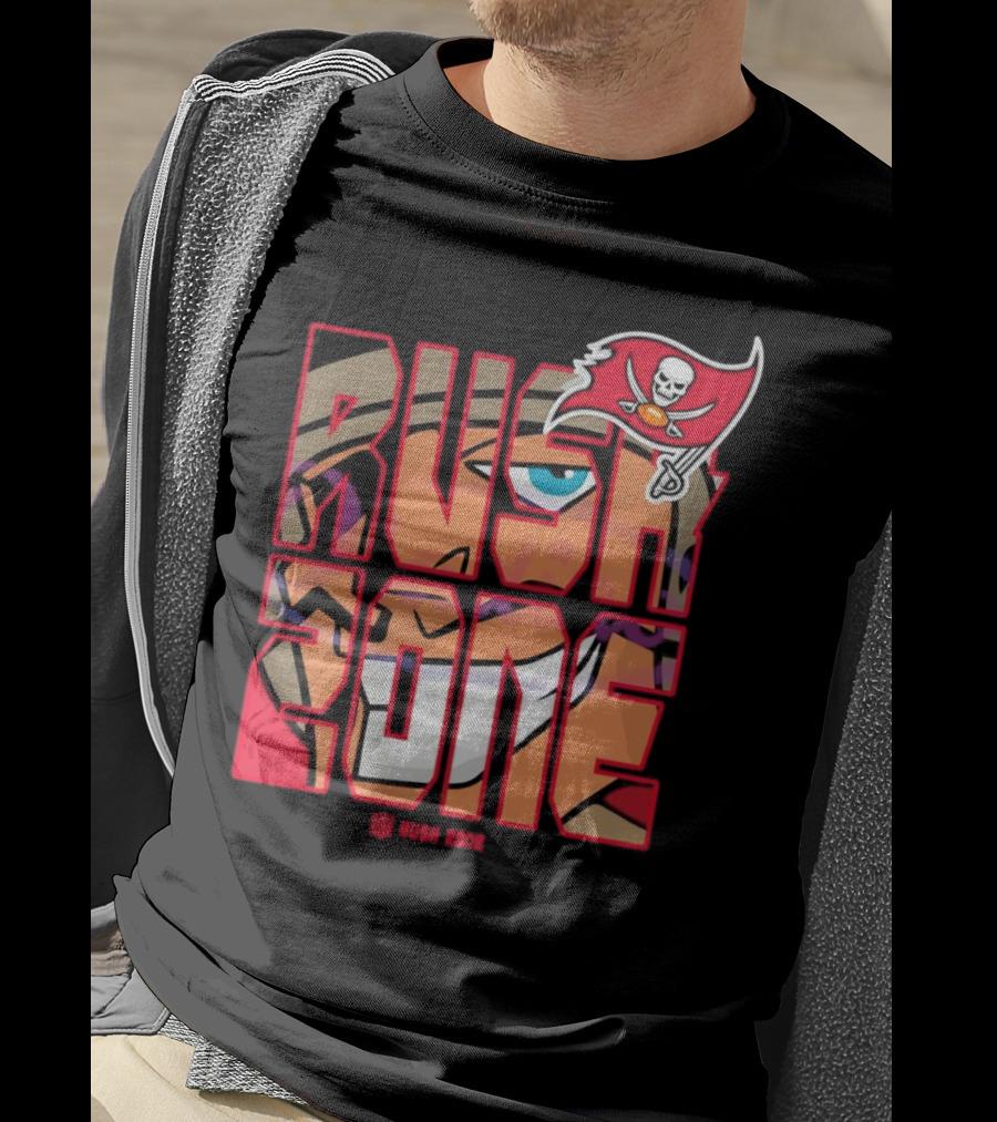 Tampa Bay Buccaneers Rush Zone Cartoon NFL T-Shirt