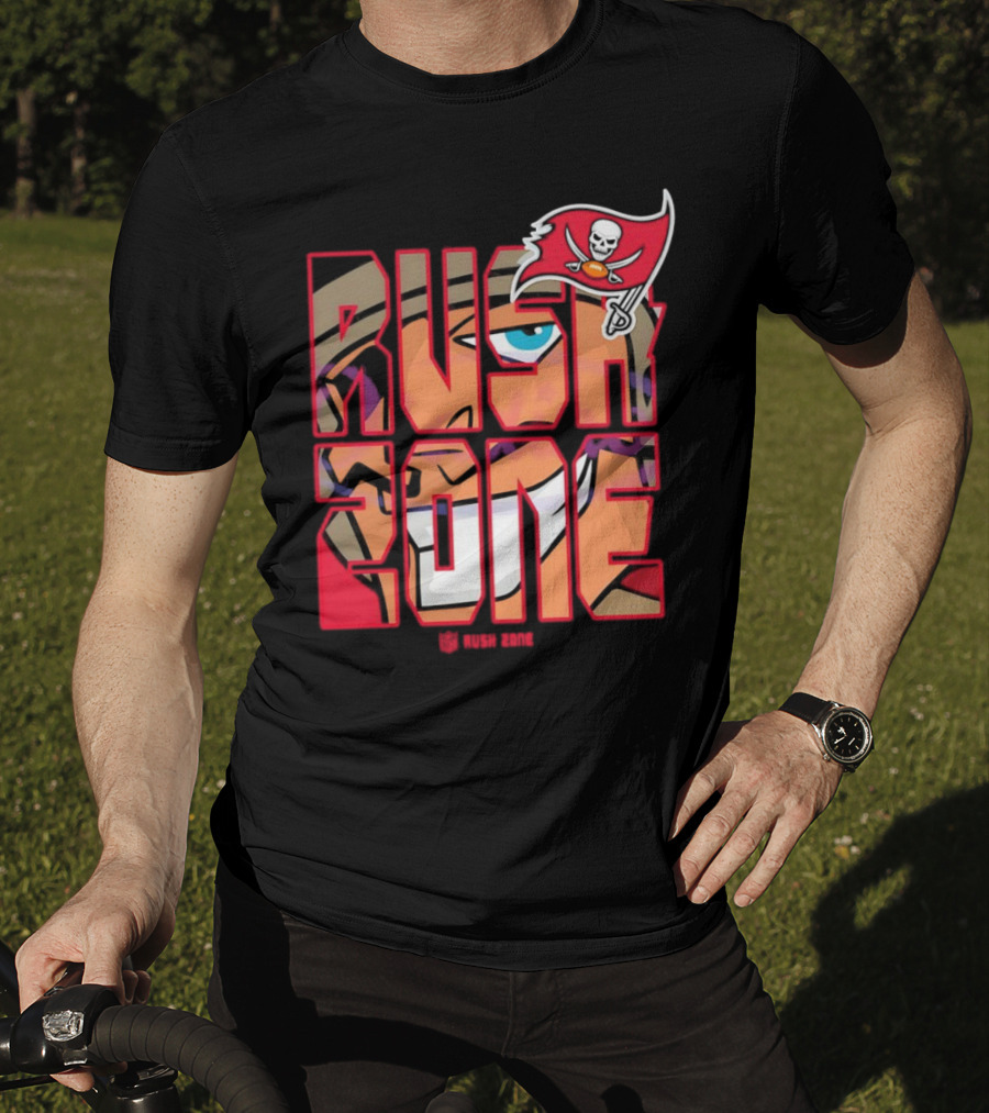 Tampa Bay Buccaneers Rush Zone Cartoon NFL T-Shirt