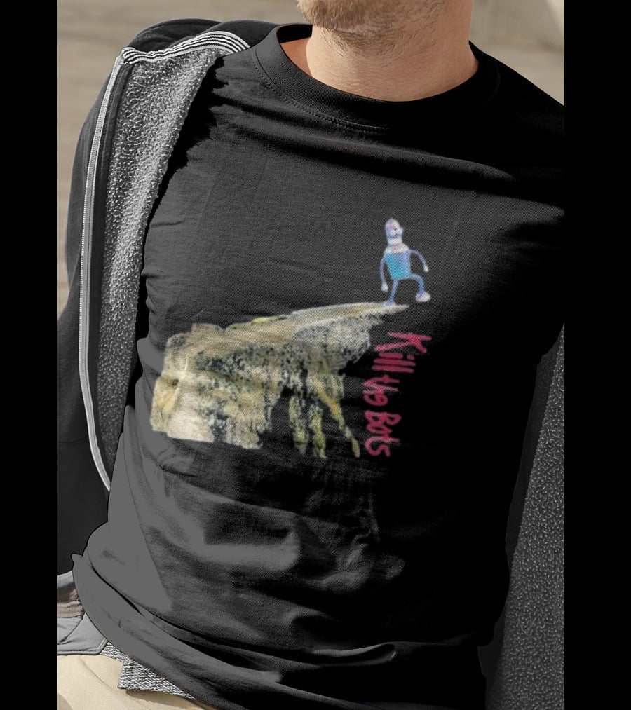 Tari Is For Humans Kill The Bots Robot On Cliff Edge T-Shirt