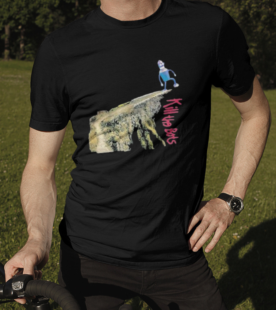 Tari Is For Humans Kill The Bots Robot On Cliff Edge T-Shirt