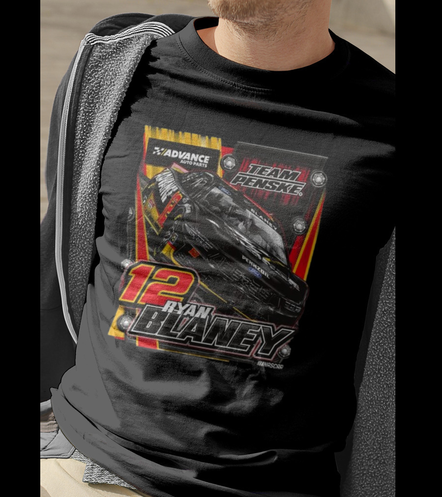 Advance Auto Parts Team Penske Ryan Blaney 12 NASCAR T-Shirt