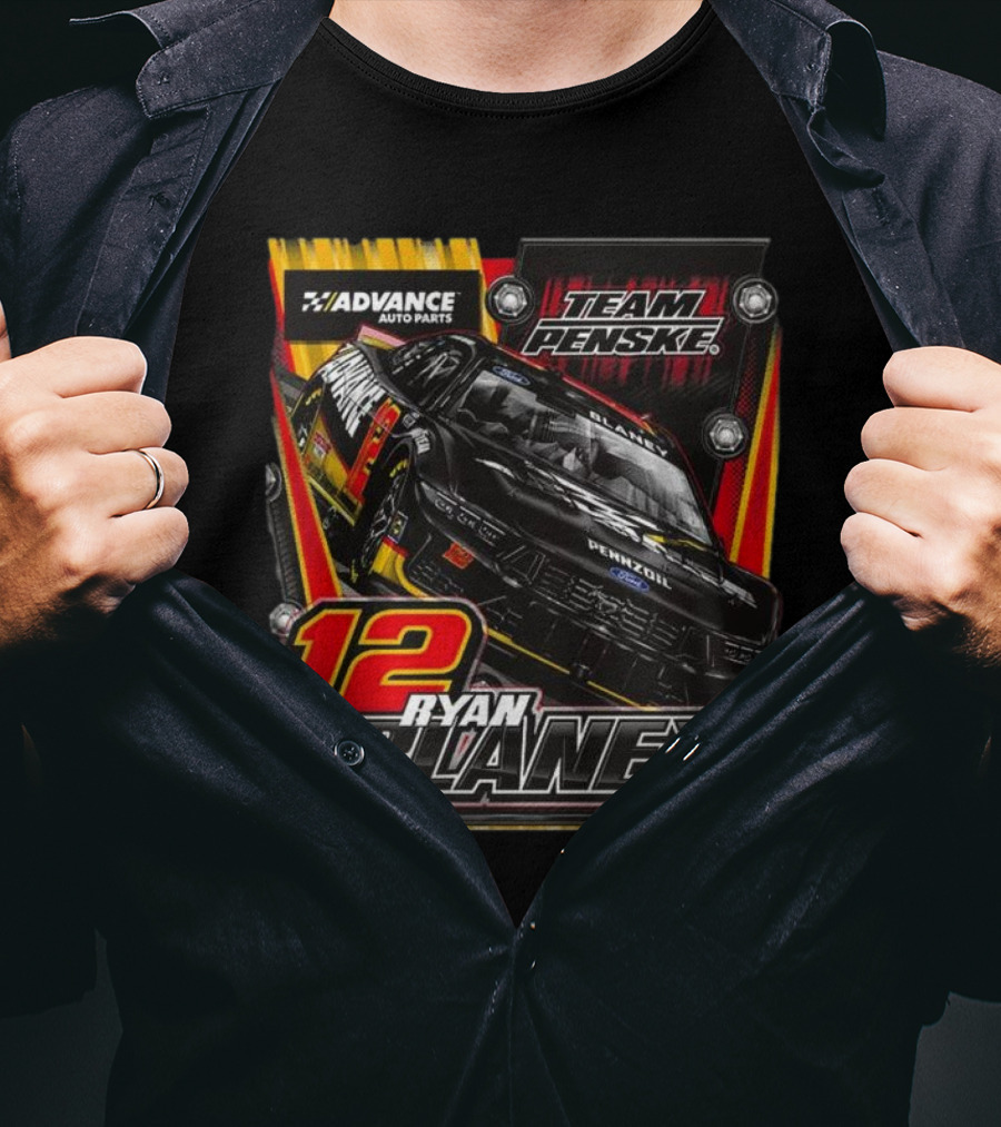Advance Auto Parts Team Penske Ryan Blaney 12 NASCAR T-Shirt