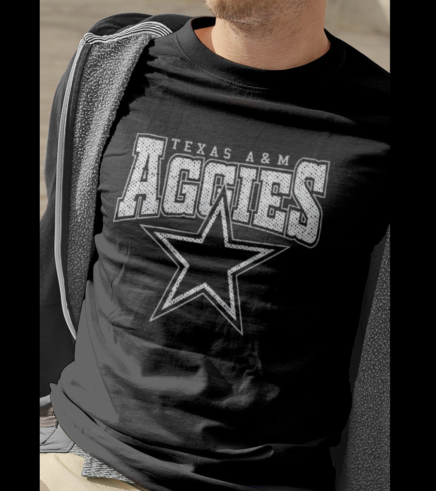Texas A&M Aggies Star Logo Iconic College Team Apparel T-Shirt