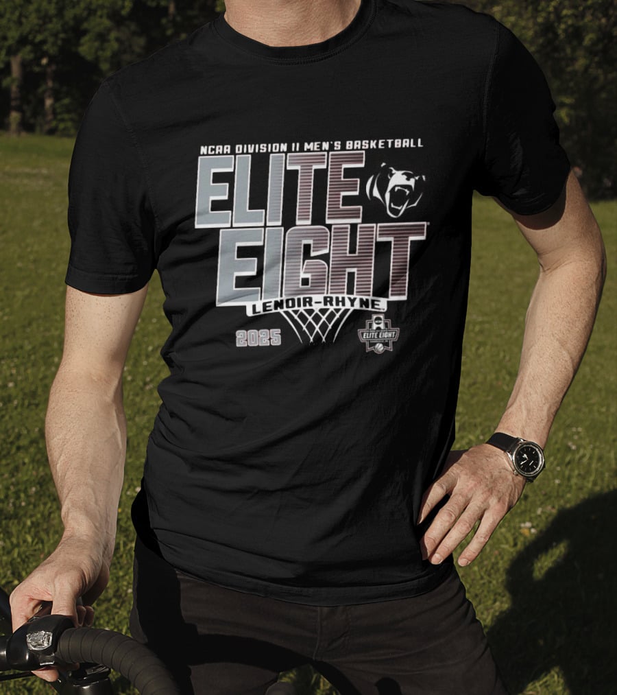 NCAA Division II Men's Basketball Elite Eight Lenoir-Rhyne 2025 T-Shirt