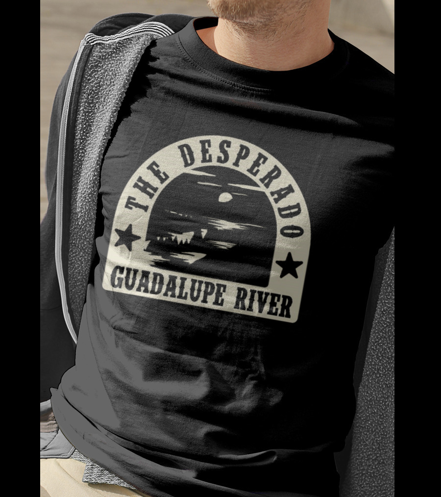 The Desperado Guadalupe River Sunset Stars T-Shirt
