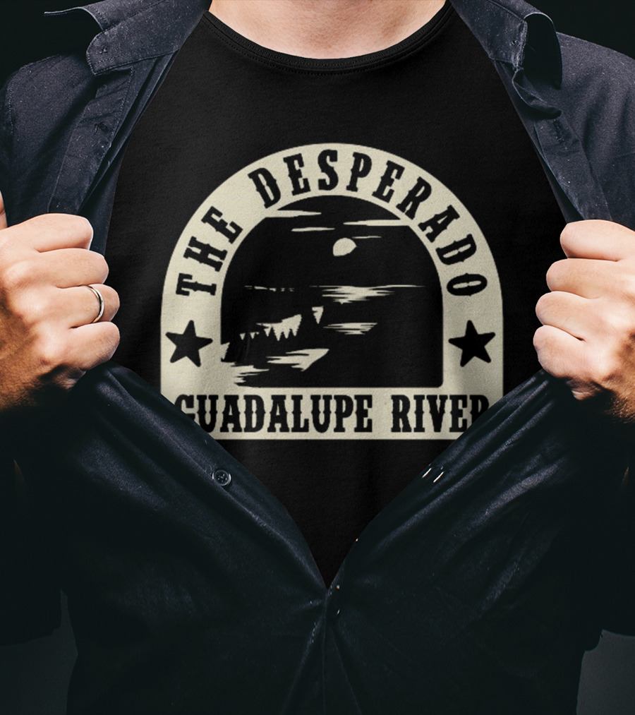 The Desperado Guadalupe River Sunset Stars T-Shirt