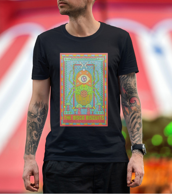 Premium T-Shirt: The Disco Biscuits Boulder Theater Santa Cruz Catalyst Crystal Bay 2025 T-Shirt The Disco Biscuits Boulder Theater Santa Cruz Catalyst Crystal Bay 2025 T-Shirt