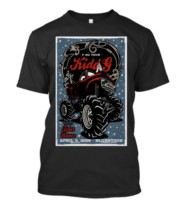 Kidd G F-150 Tour Columbus Bluestone April 3 2025 Special Guest Tyler Vance T-Shirt