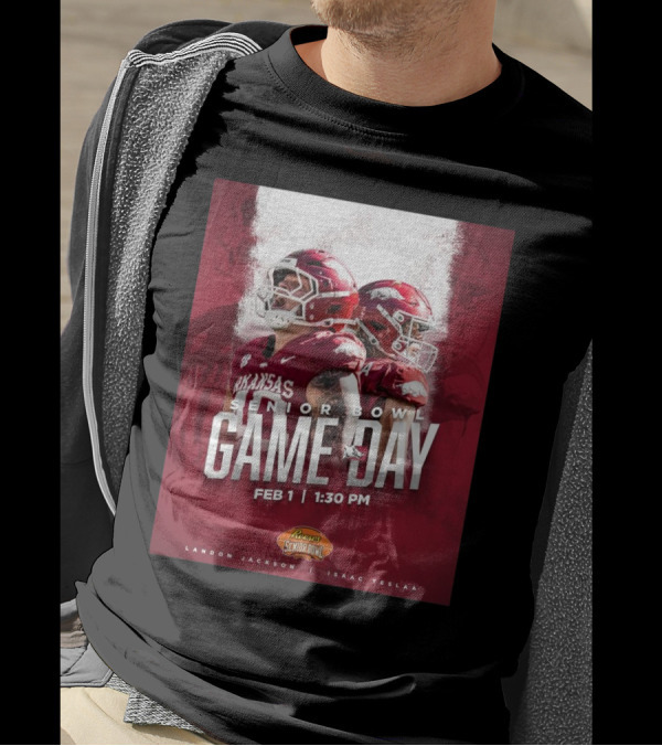 Arkansas Razorbacks Senior Bowl Game Day Landon Jackson Isaac TeSlaa February 1 2025 T-Shirt