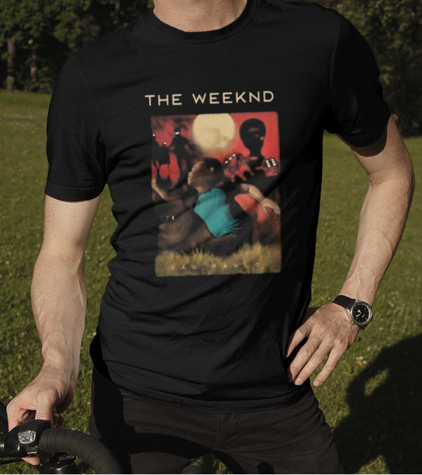 The Weeknd São Paulo Moonlit Shadow Scene T-Shirt