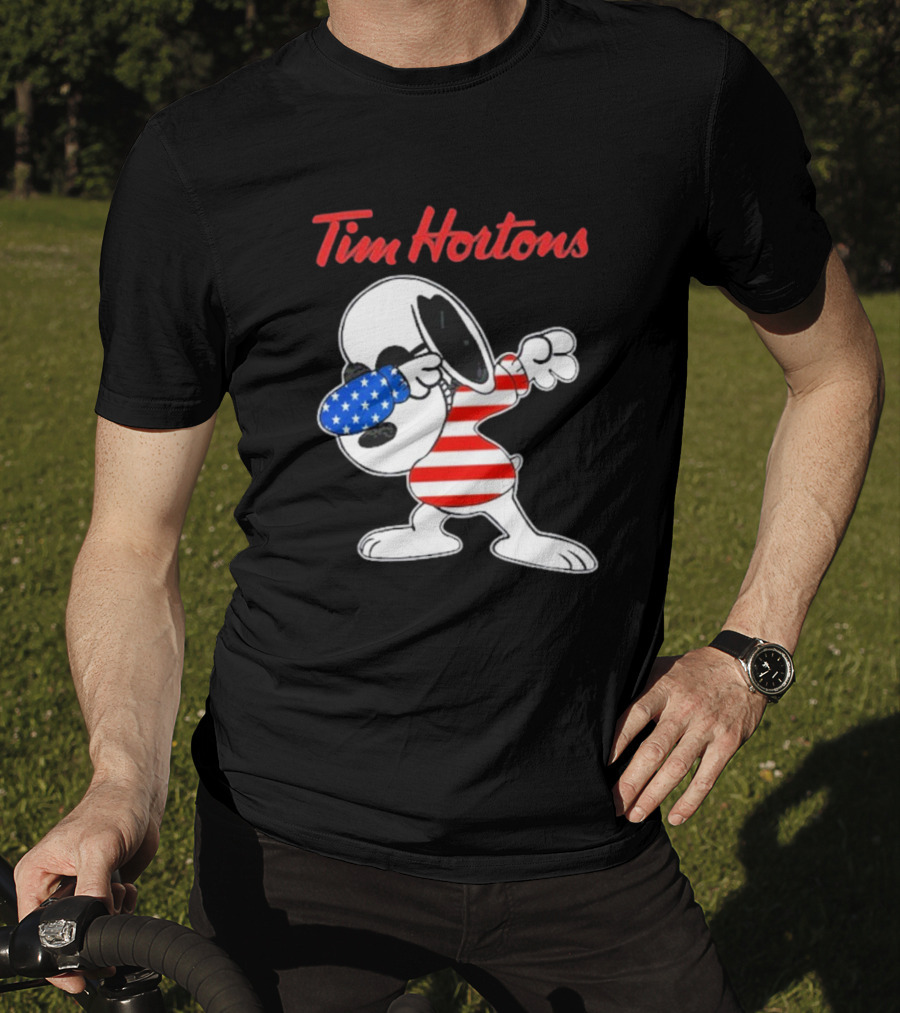 Tim Hortons Snoopy Dabbing American T-Shirt