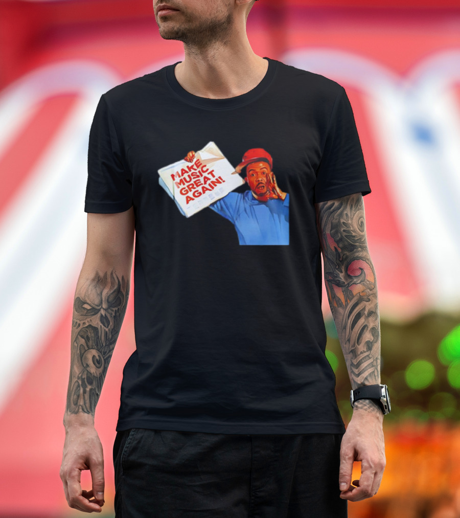 Timbo Land Make Music Great Again Newspaper Character T-Shirt