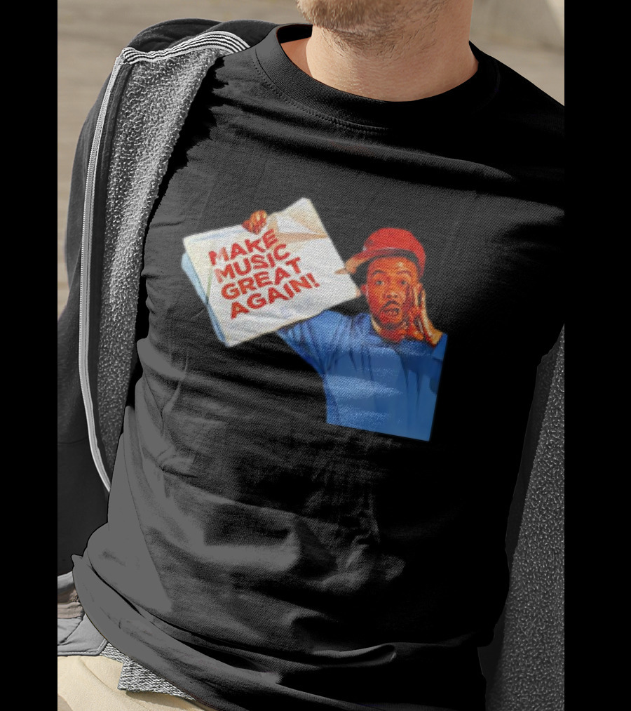 Timbo Land Make Music Great Again Newspaper Character T-Shirt