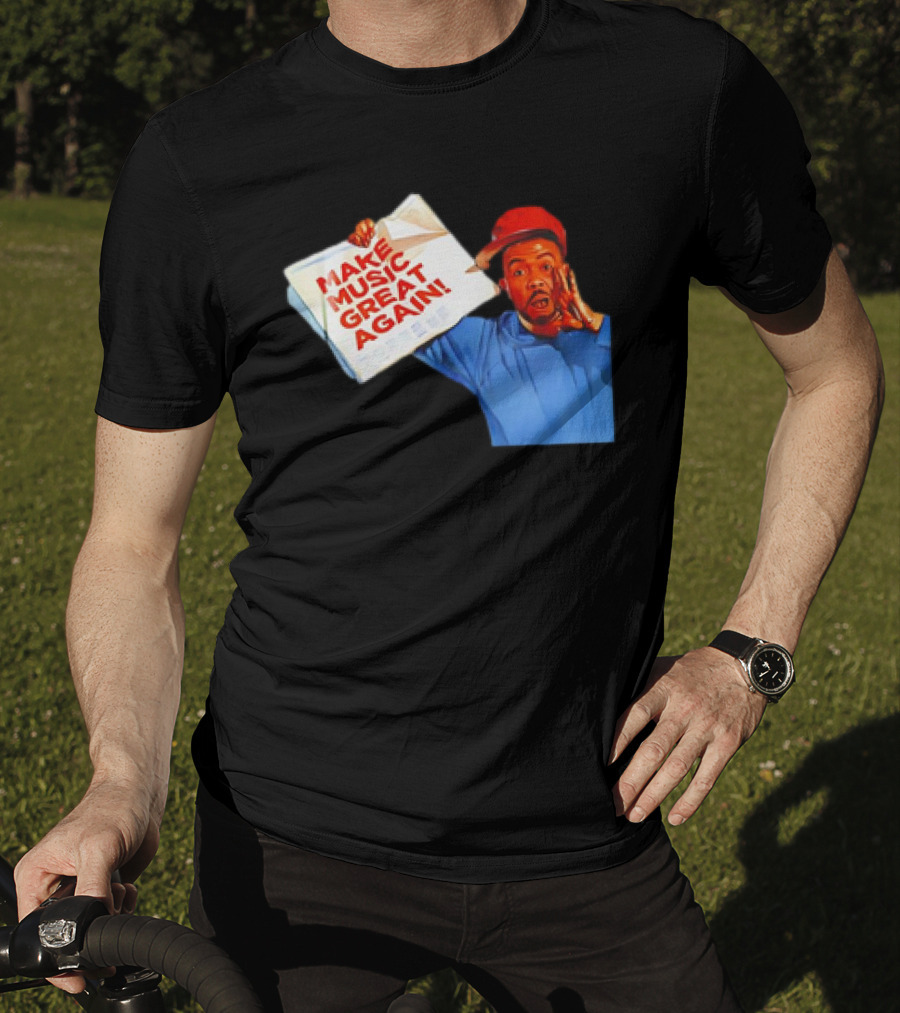 Timbo Land Make Music Great Again Newspaper Character T-Shirt