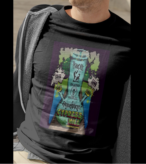 Tour 2025 Cypress Hill Live In Atlantic City NJ Featuring Atmosphere Dilated Peoples Apr 19 2025 T-Shirt