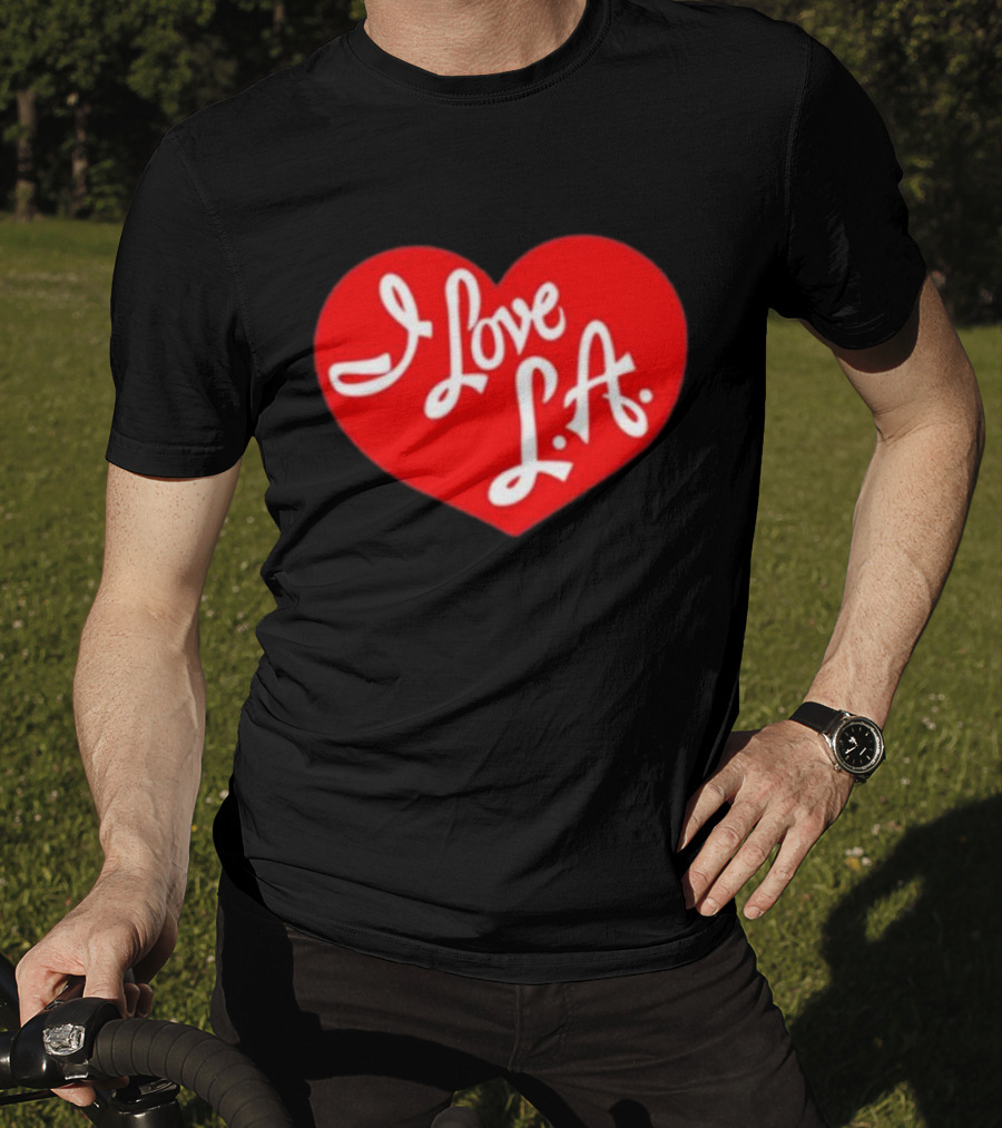 Tourist I Love LA Red Heart Icon T-Shirt