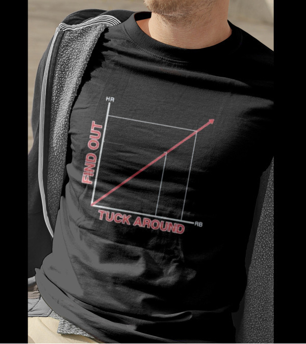 Tuck Around Find Out Linear Graph WitH RB And KB Axis T-Shirt