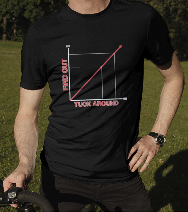 Tuck Around Find Out Linear Graph WitH RB And KB Axis T-Shirt