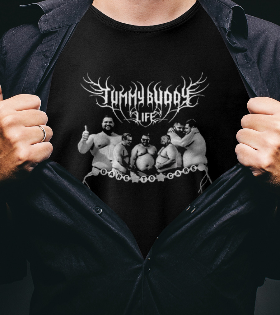 Tummy Buddy Life Dare To Care Bold Graphic T-Shirt