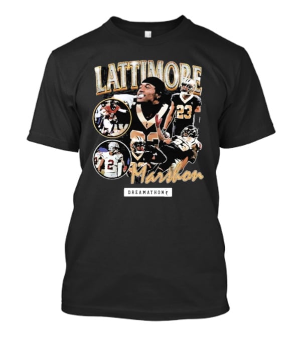 Lattimore Marshon Dreamathon Football Tribute Imagery T-Shirt