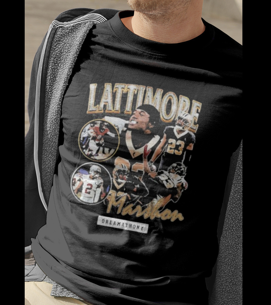 Lattimore Marshon Dreamathon Football Tribute Imagery T-Shirt