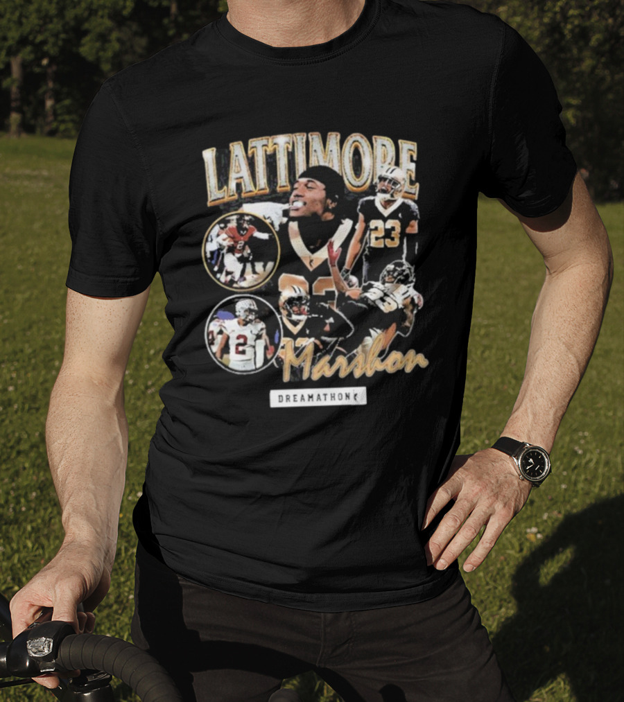 Lattimore Marshon Dreamathon Football Tribute Imagery T-Shirt