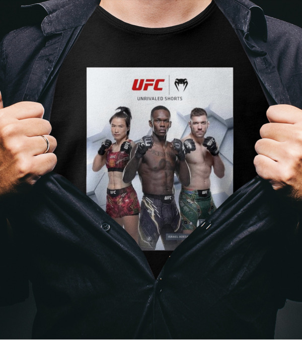 UFC Unrivaled Shorts Zhang Weili Israel Adesanya Dricus Du Plessis T-Shirt