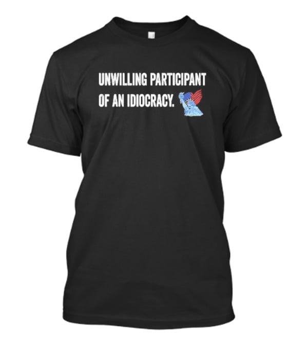 Unwilling Participant Of An Idiocracy Map Print T-Shirt