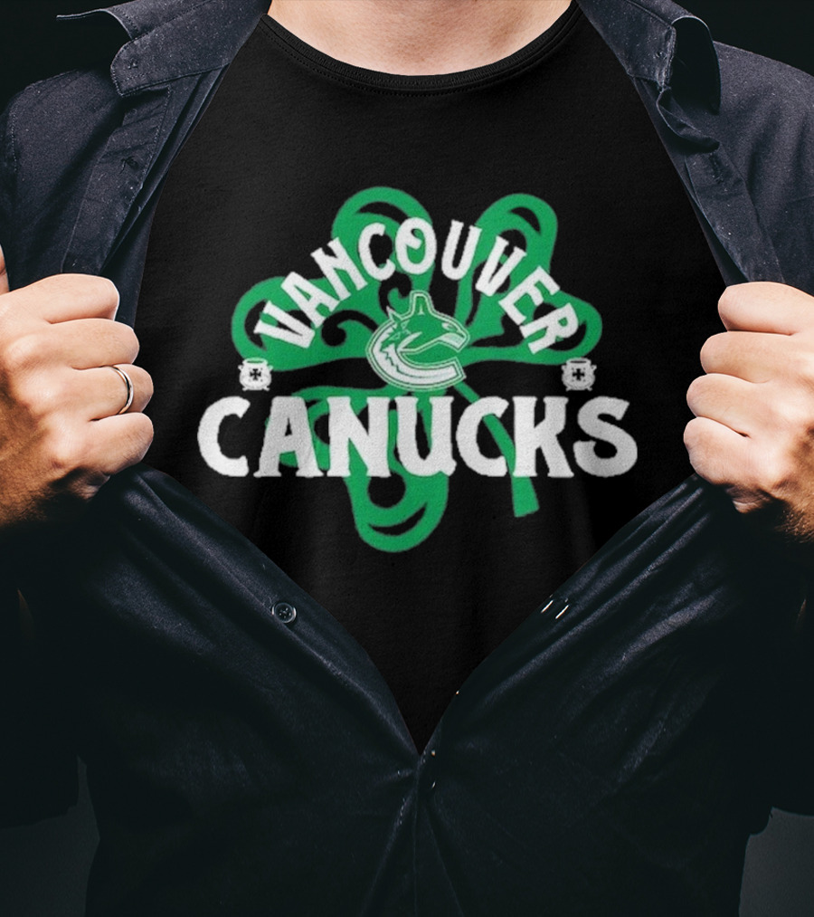 Vancouver Canucks St. Patrick’s Day Shamrock T-Shirt
