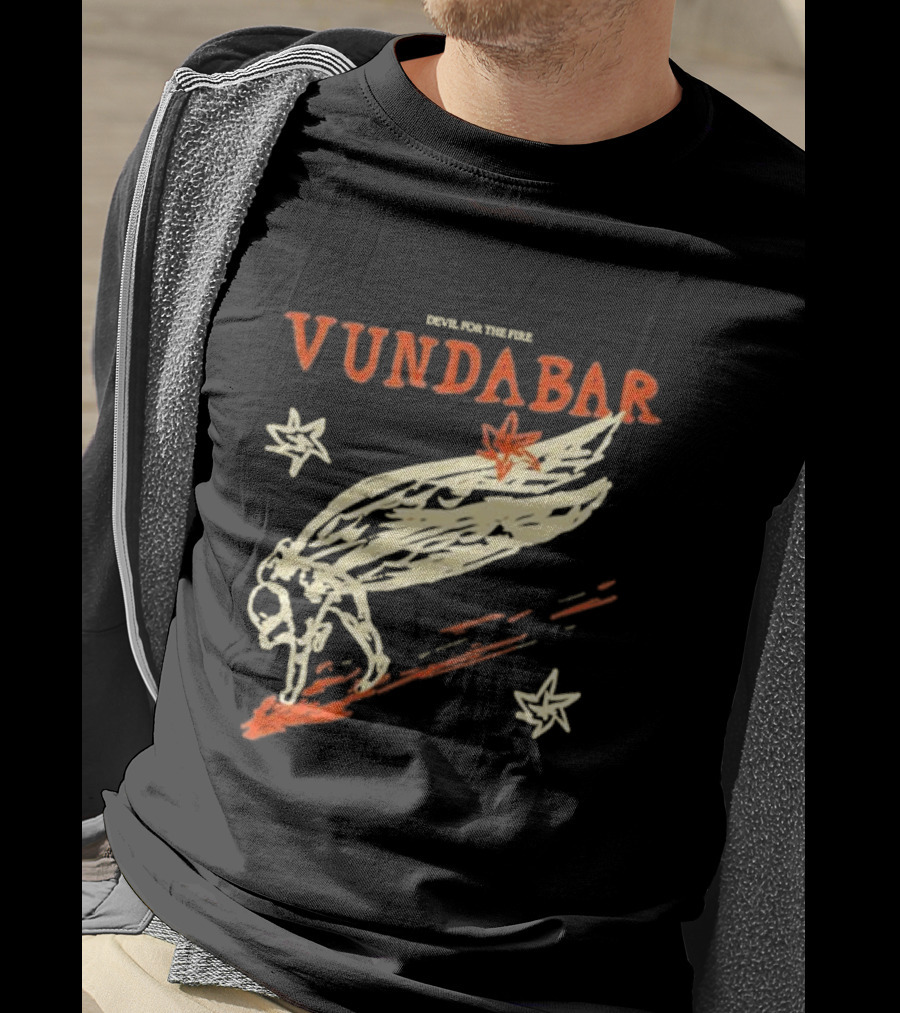 Vundabar Devil For The Fire Winged Creature And Stars T-Shirt