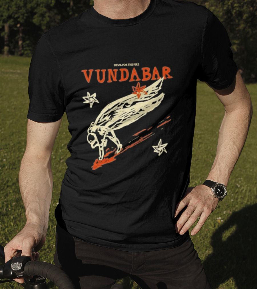 Vundabar Devil For The Fire Winged Creature And Stars T-Shirt