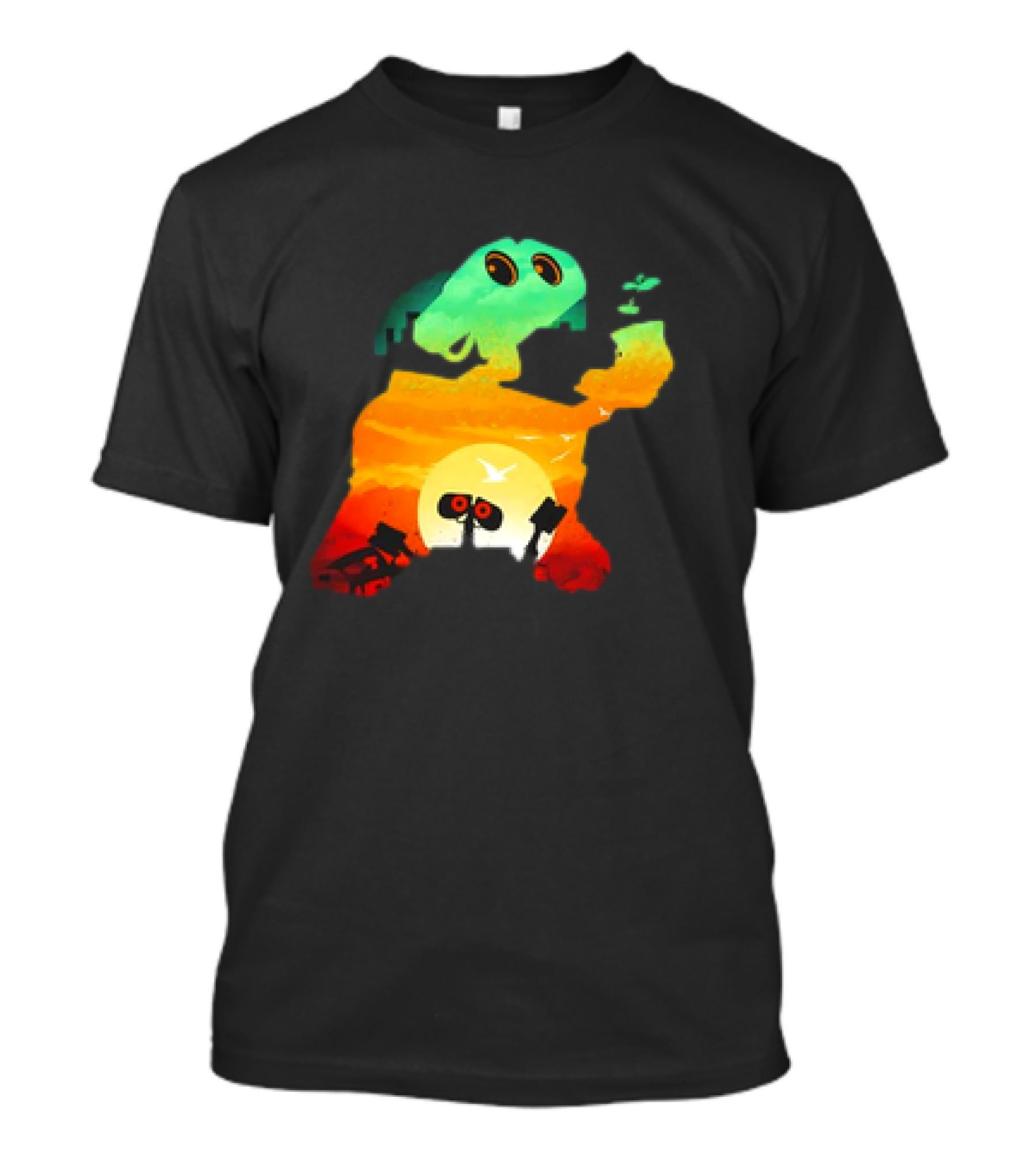 Wall-E Cosmic Recycler Sunset Silhouette T-Shirt
