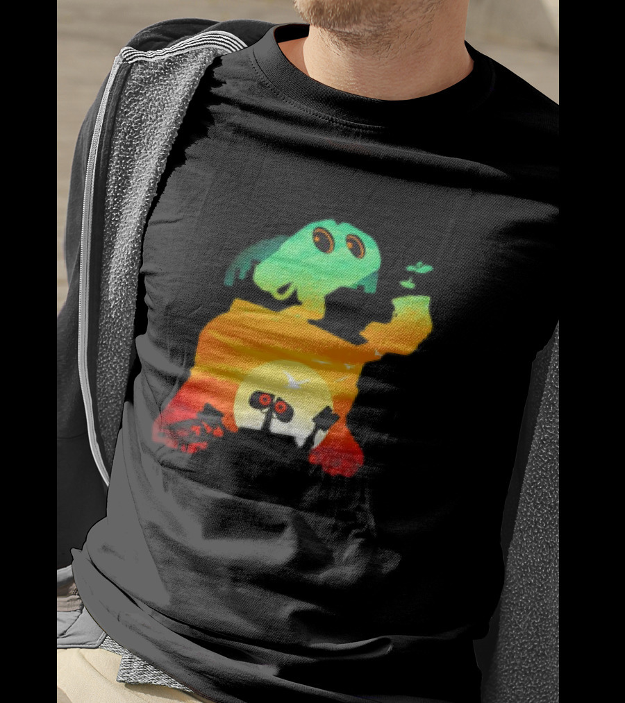 Wall-E Cosmic Recycler Sunset Silhouette T-Shirt
