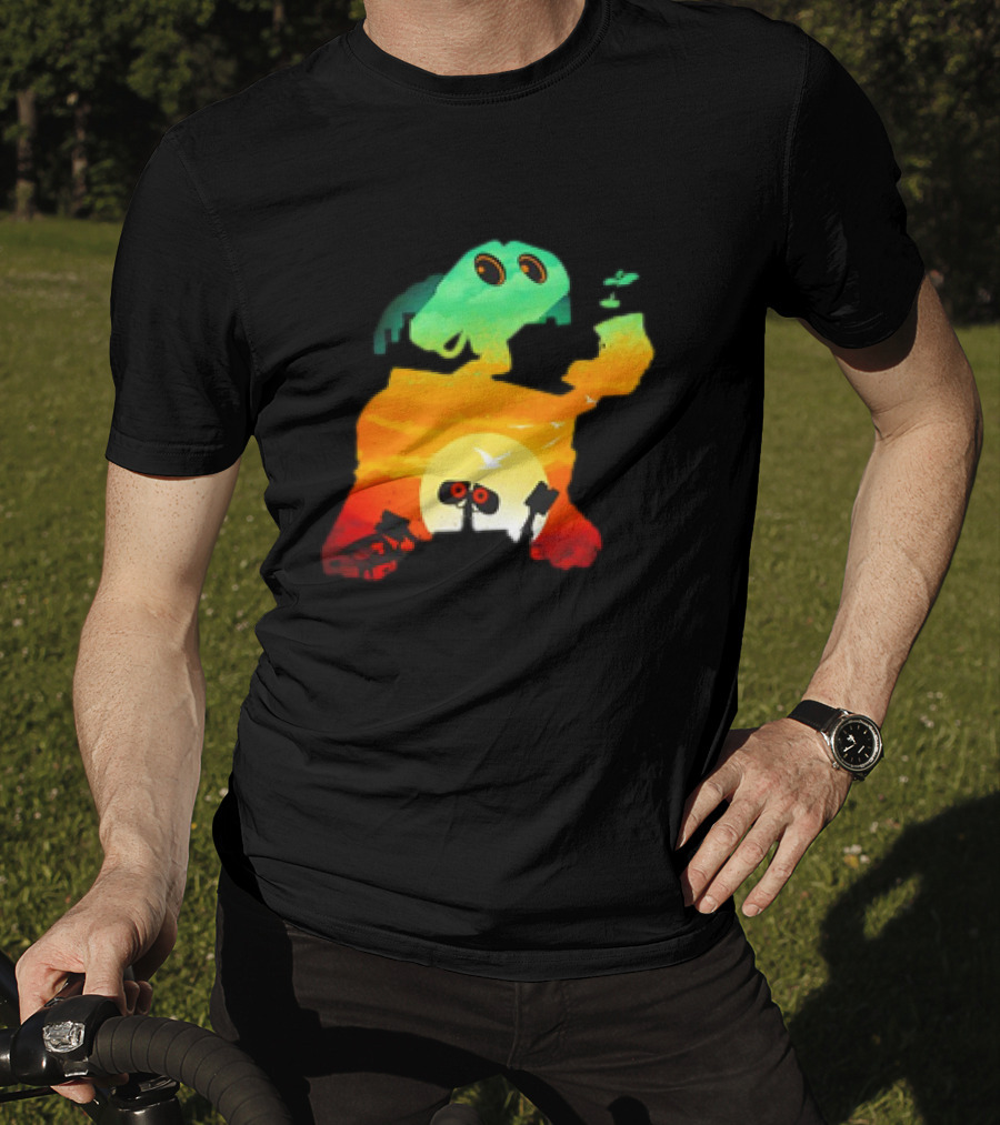Wall-E Cosmic Recycler Sunset Silhouette T-Shirt