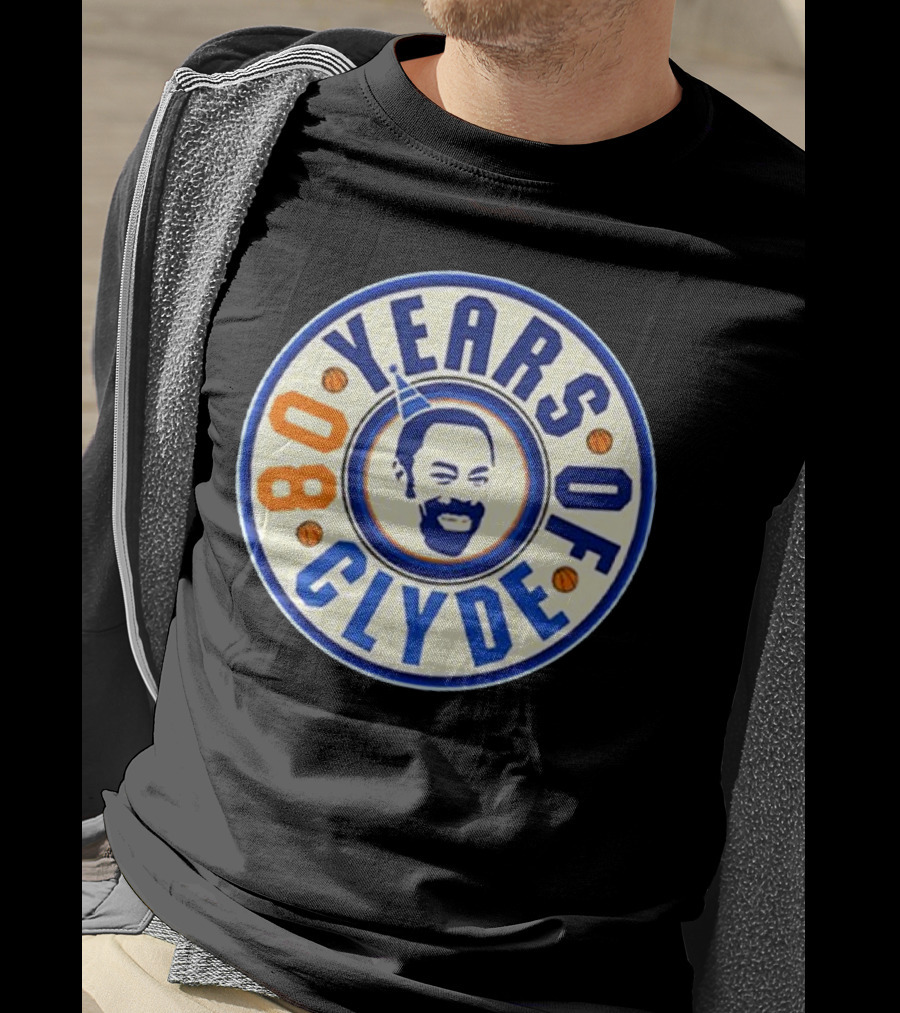 80 Years Of Clyde Walt Frazier Basketball Legacy T-Shirt