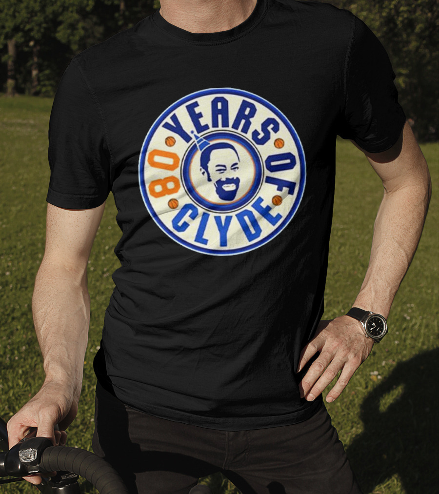 80 Years Of Clyde Walt Frazier Basketball Legacy T-Shirt