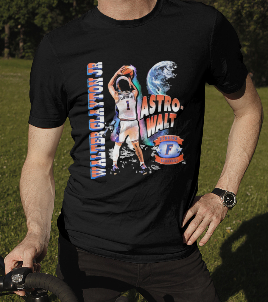 Walter Clayton Jr. Astro-Walt Florida Gator Basketball T-Shirt