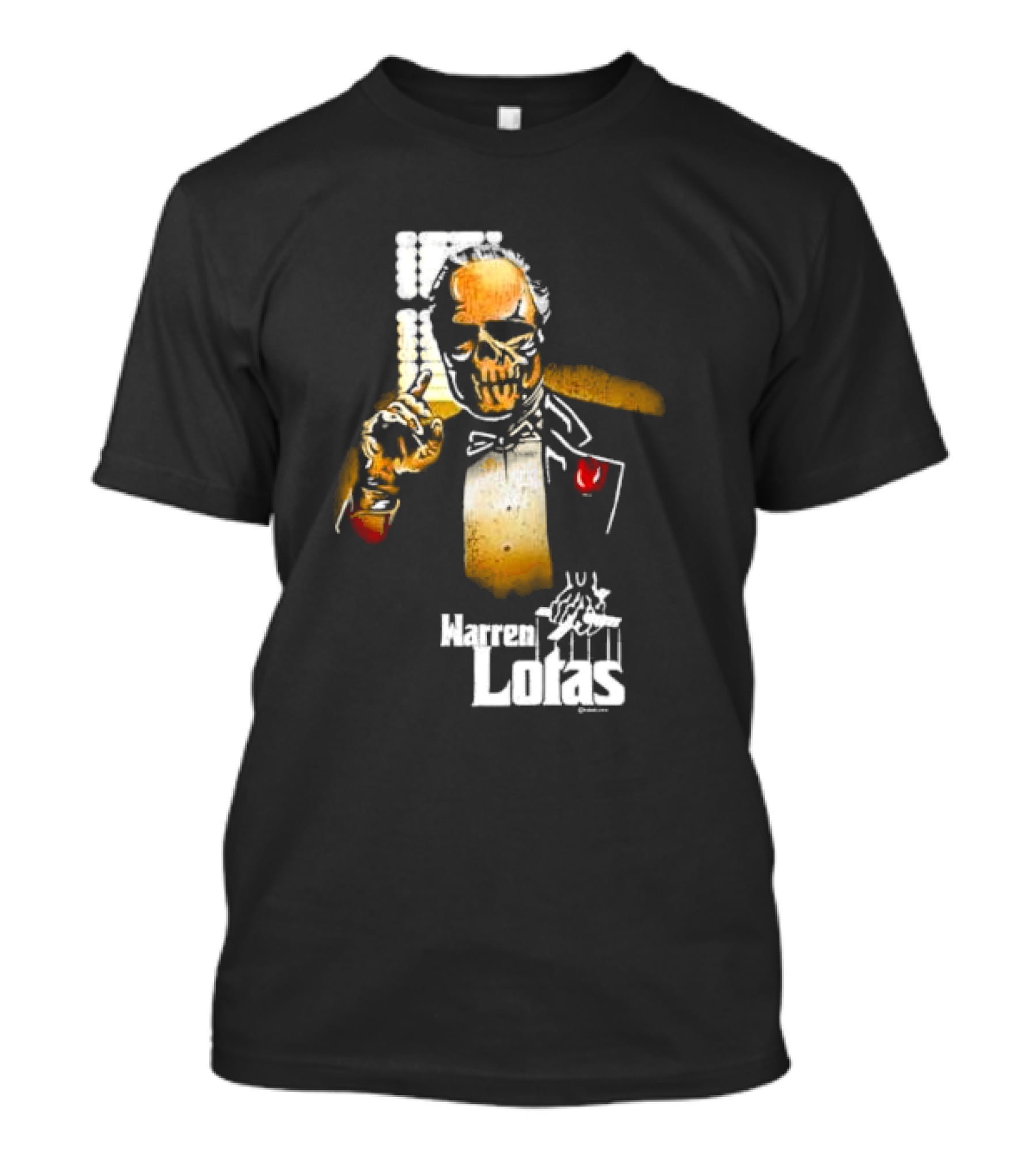 Warren Lotas The Don The Godfather Skeletal Figure Gesture T-Shirt