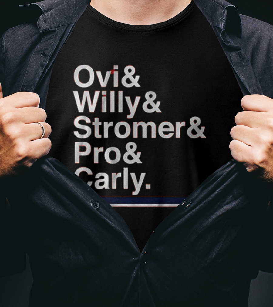 Ovi & Willy & Stromer & Pro & Carly Washington Hockey Ampersand T-Shirt