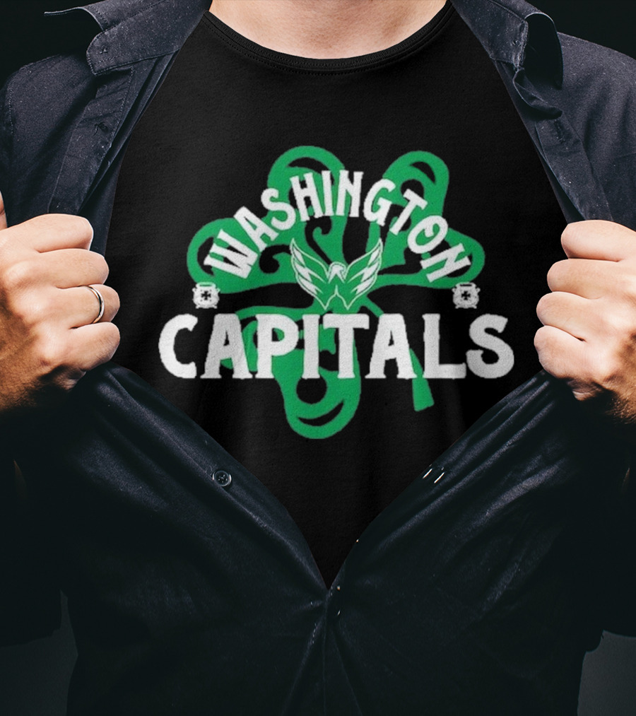 Washington Capitals St. Patrick’s Day Shamrock T-Shirt