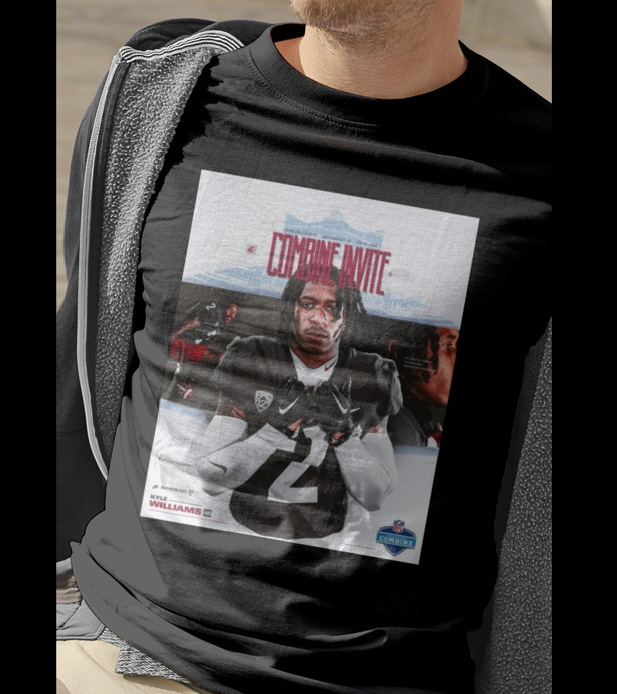 Lucas Oil Stadium NFL Combine Invite Kyle Williams Washington State Cougars Indianapolis 2025 T-Shirt